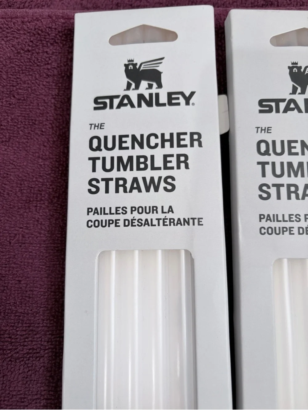 Stanley White Quencher Tumbler Straws - Pack of 8 - Picture 2 of 3